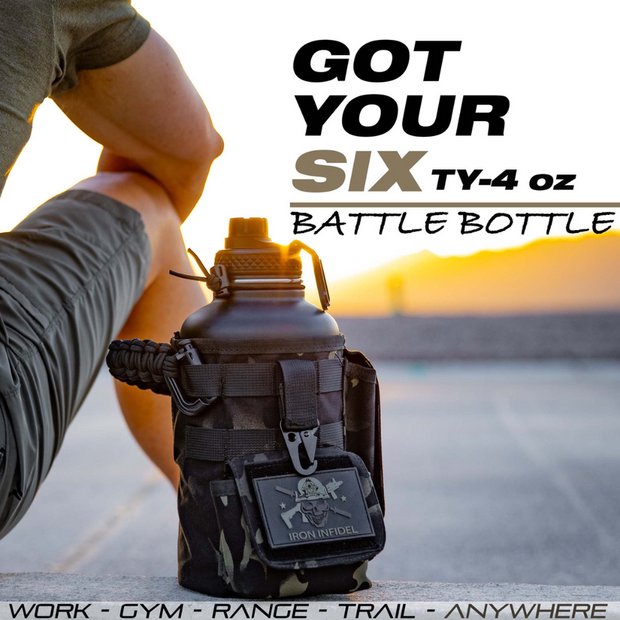 Battle Bottle 64oz Black Camo